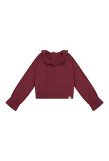 NAVY NATURAL Pippa top burgundy jersey