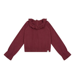 NAVY NATURAL Pippa top burgundy jersey