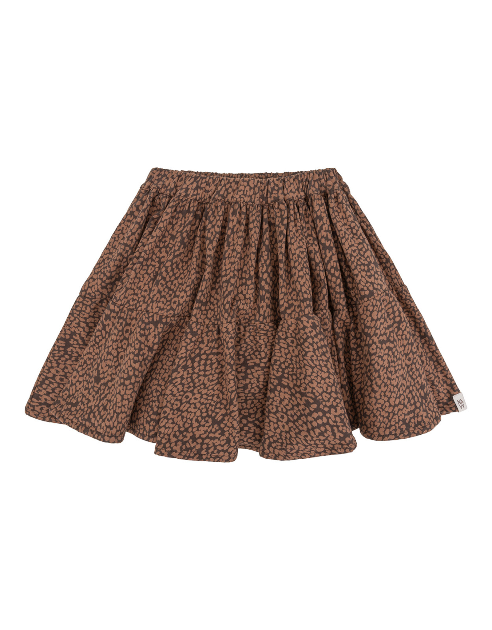 NAVY NATURAL Faith skirt leopard brown