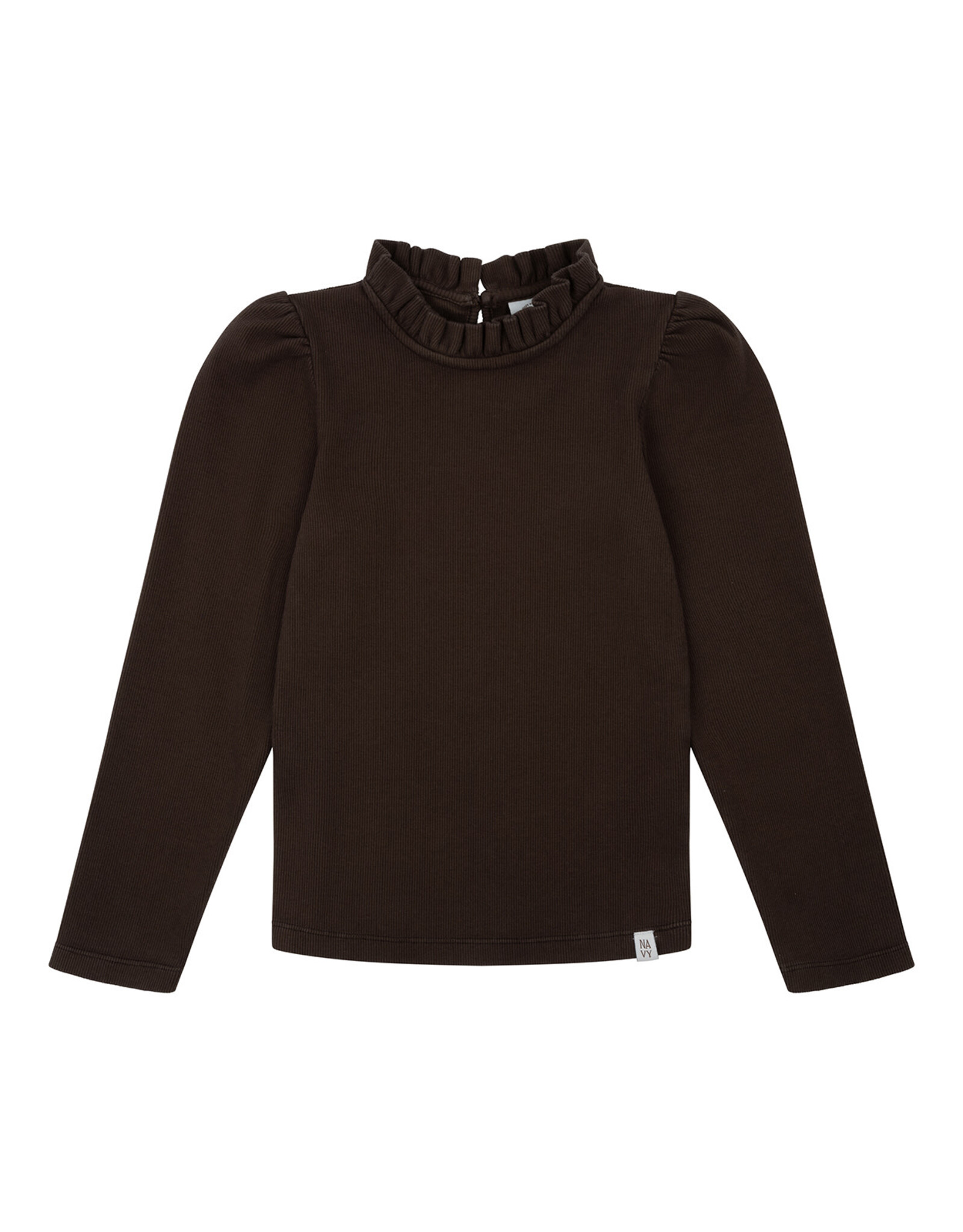 NAVY NATURAL Loulou top darkbrown