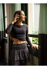 Looxs 10sixteen Lace Tee Graphite W26