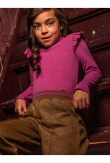 Little Looxs Little heart rib t-shirt VIOLET HEART