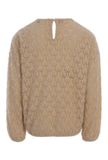 Little Looxs Little lace bow blouse Latte