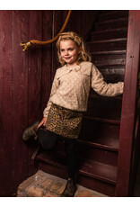 Little Looxs Little lace bow blouse Latte