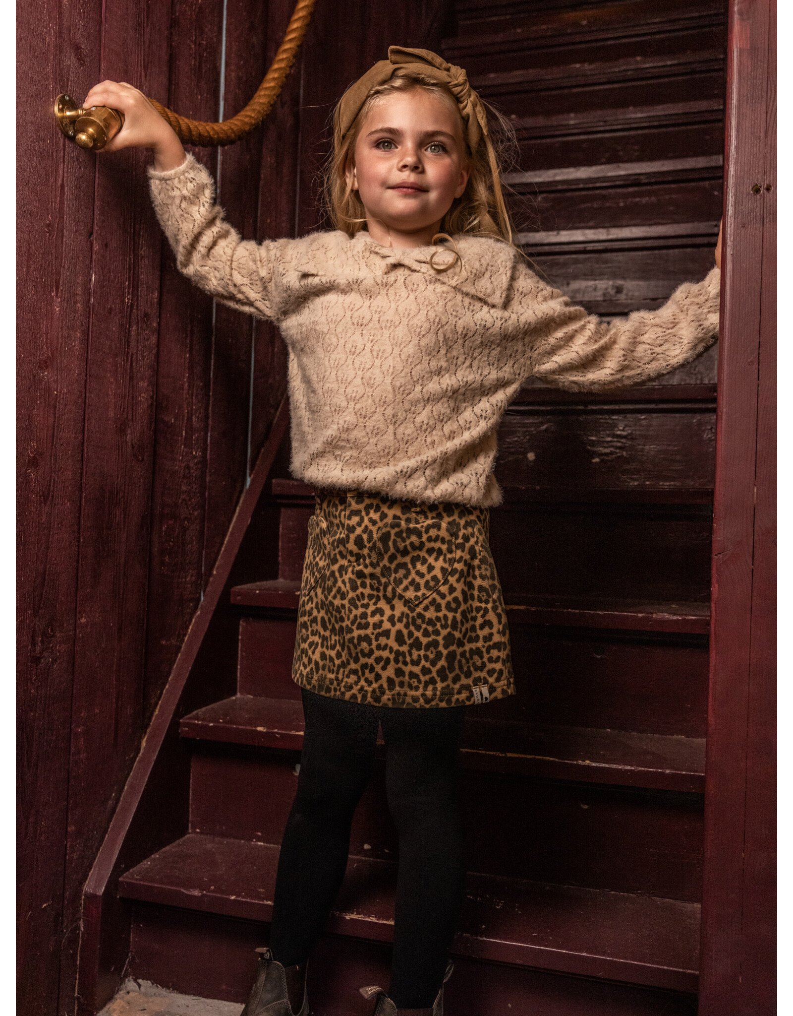 Little Looxs Little leopard jeans skirt DESERT LEOPARD