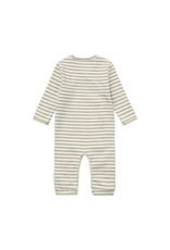 Noppies Playsuit LS Stripe Iceberg Green