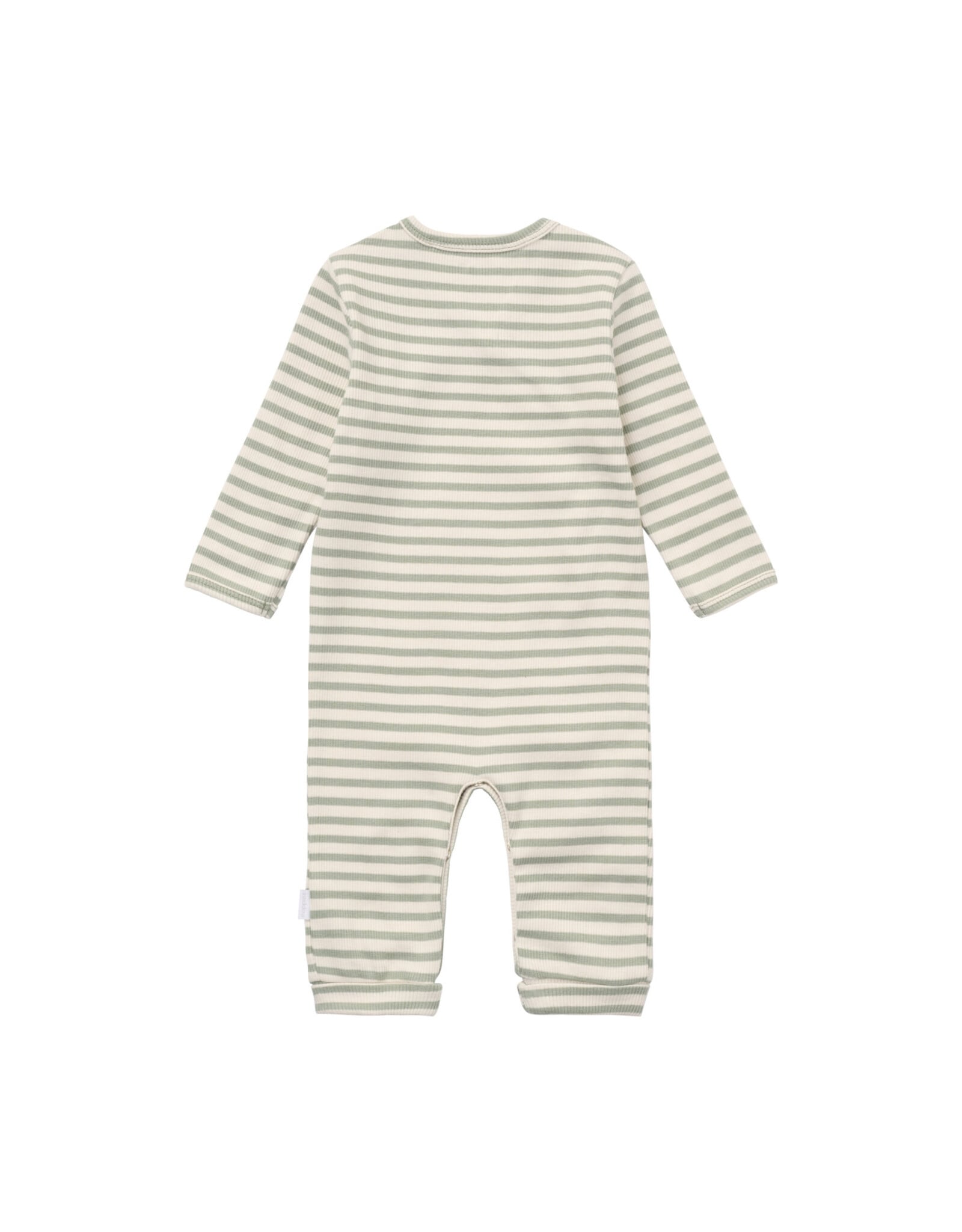 Noppies Playsuit LS Stripe Iceberg Green