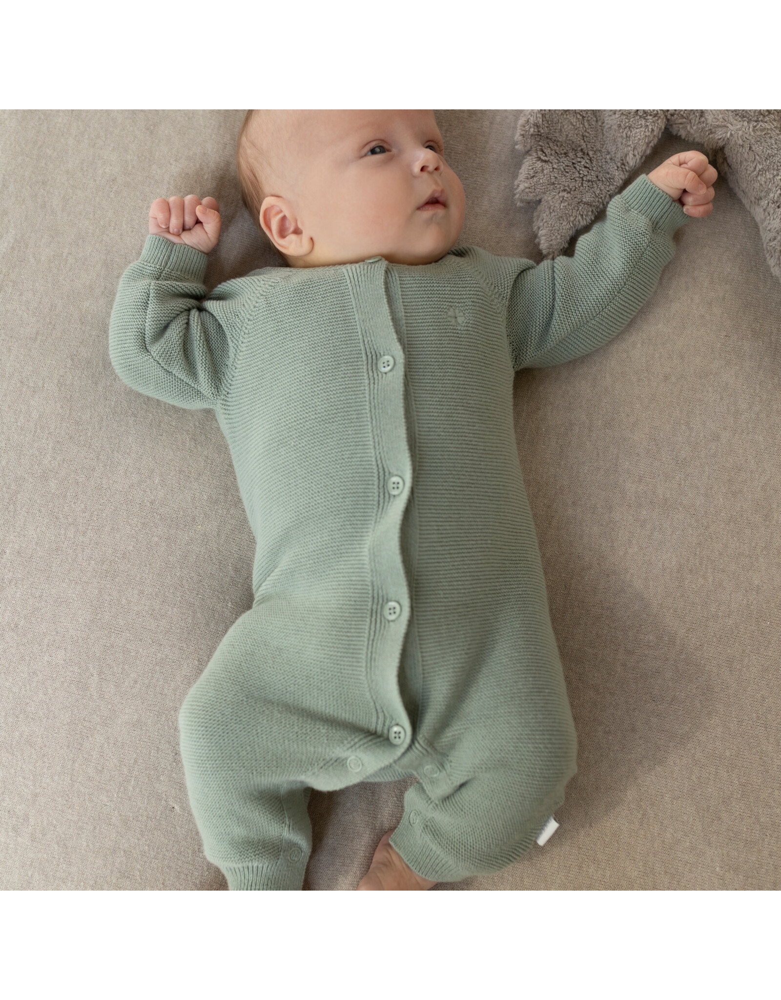 Noppies Playsuit Monrovia LS Iceberg Green