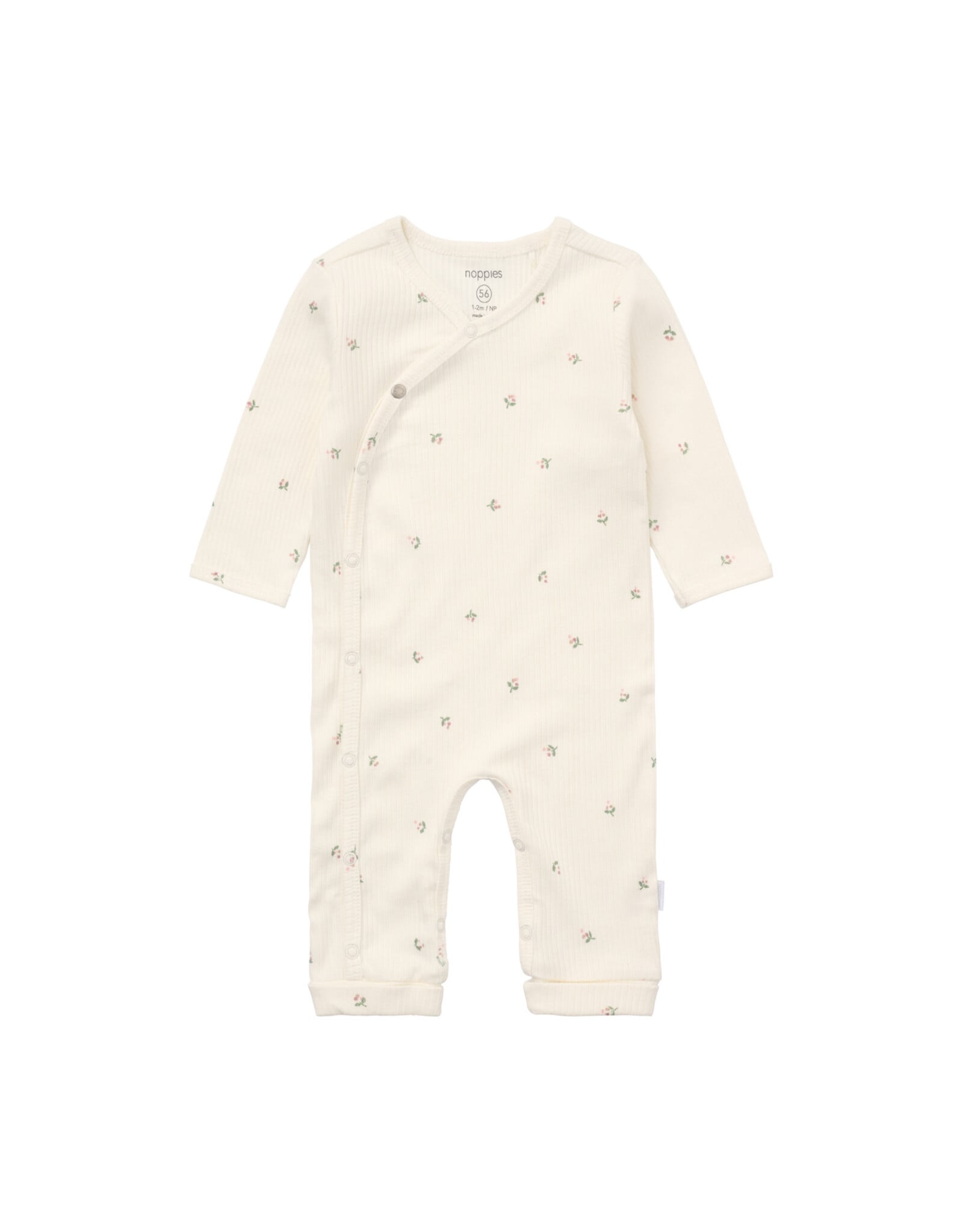 Noppies Playsuit LS AOP Egret