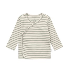 Noppies Top LS Stripe Iceberg Green uni nos