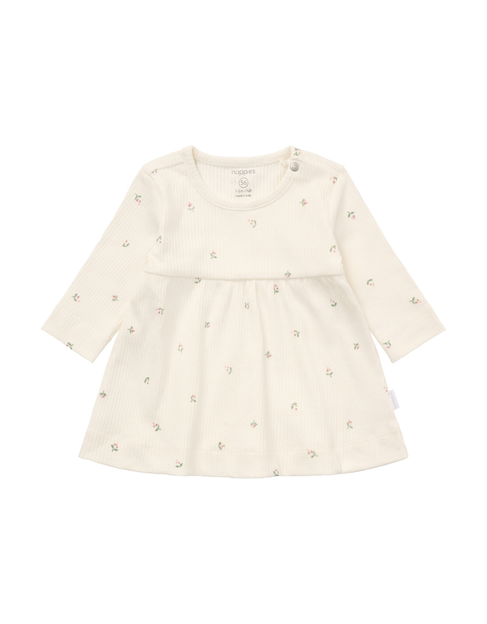 Noppies Dress LS AOP Egret