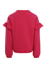 Little Looxs Little ruffle sweater warm fuchsia