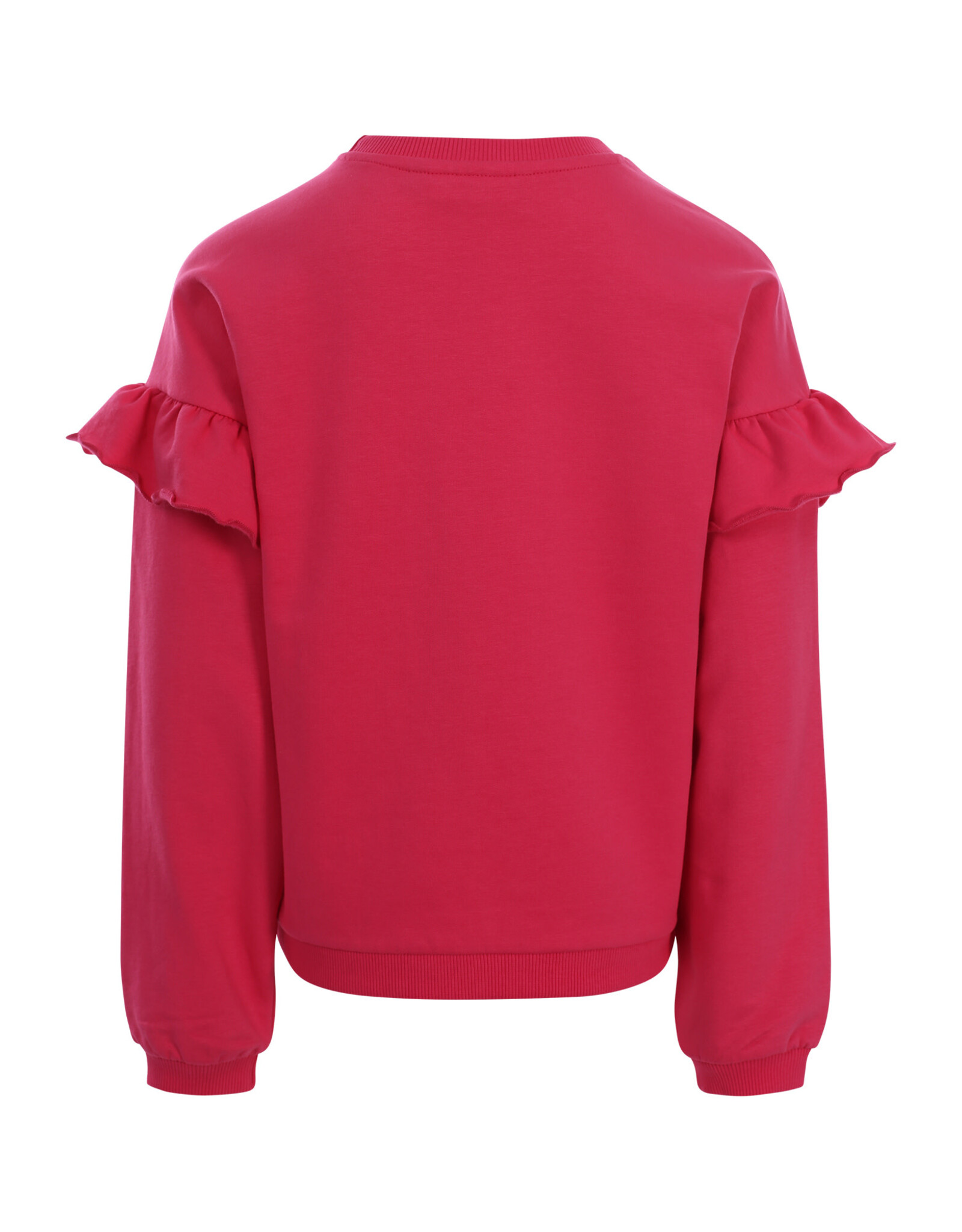 Little Looxs Little ruffle sweater warm fuchsia
