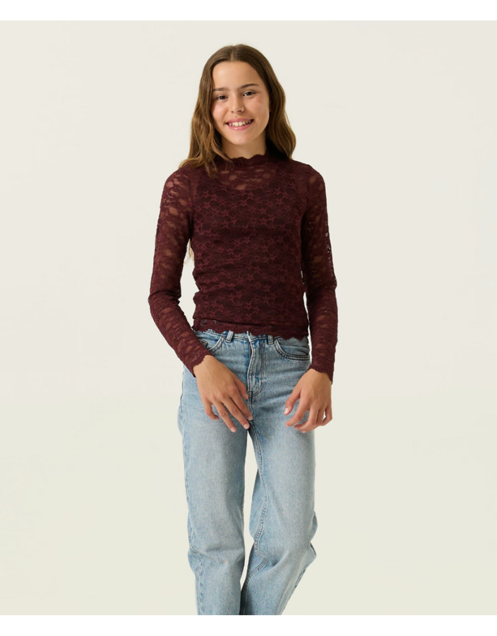 Garcia U262613_girls T-shirt ls dark cherry