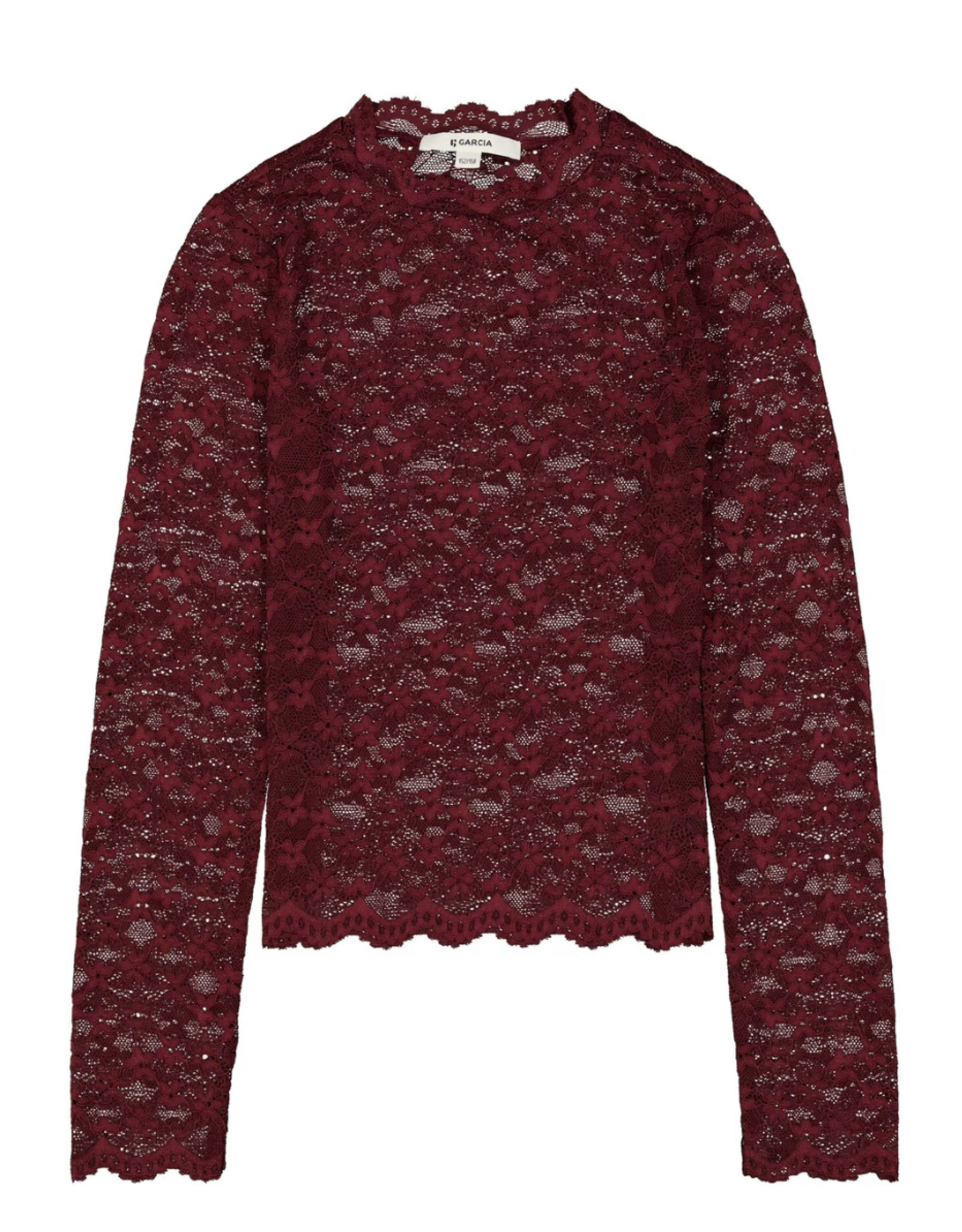 Garcia U262613_girls T-shirt ls dark cherry