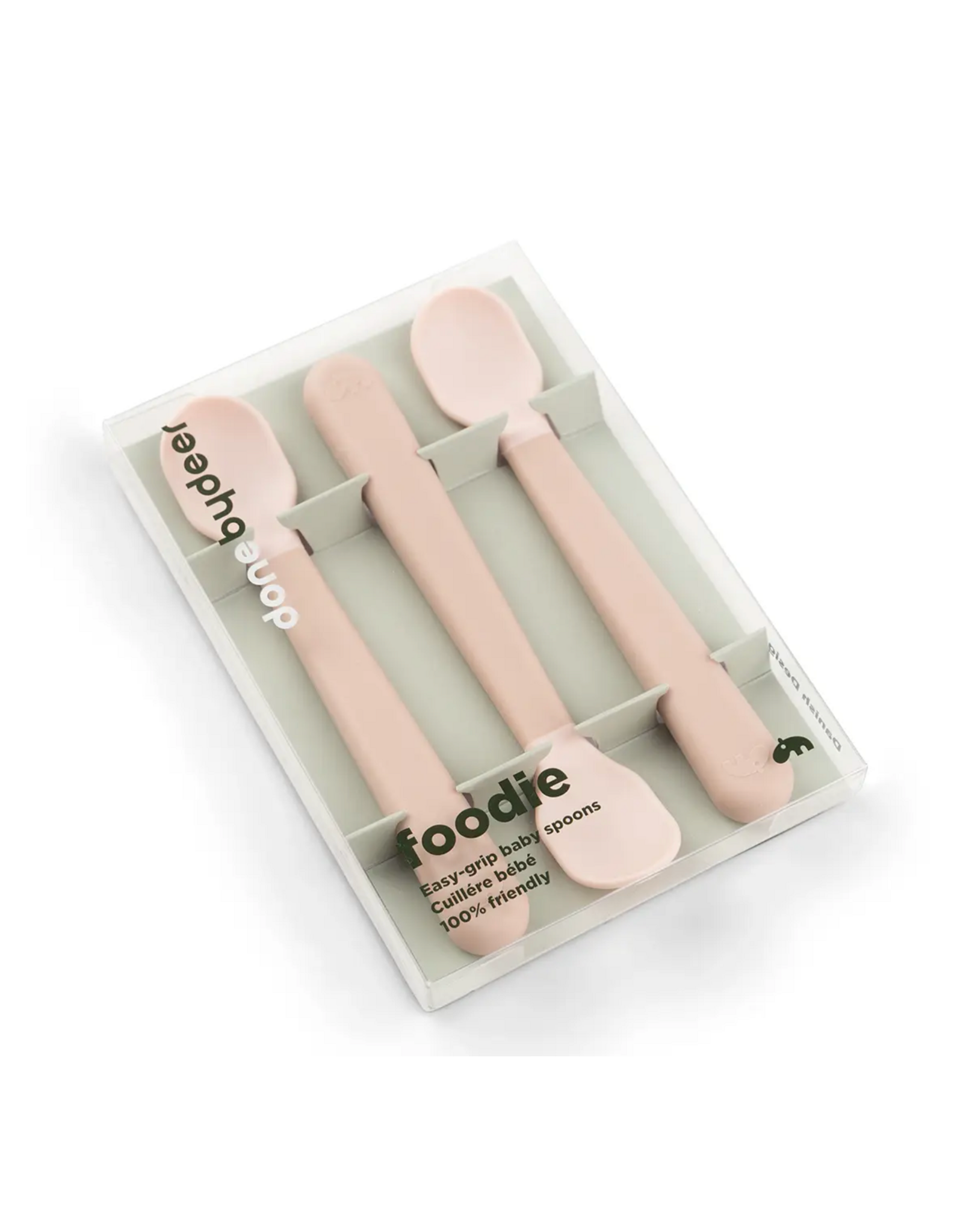 Done by Deer Foodie easy -grip baby spoon 3-pack Powder