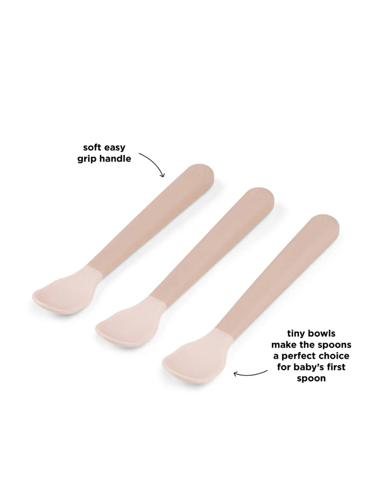 Done by Deer Foodie easy -grip baby spoon 3-pack Powder