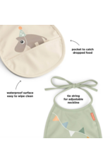 Done by Deer Tiny pocket bib 2-pack celebration Sans