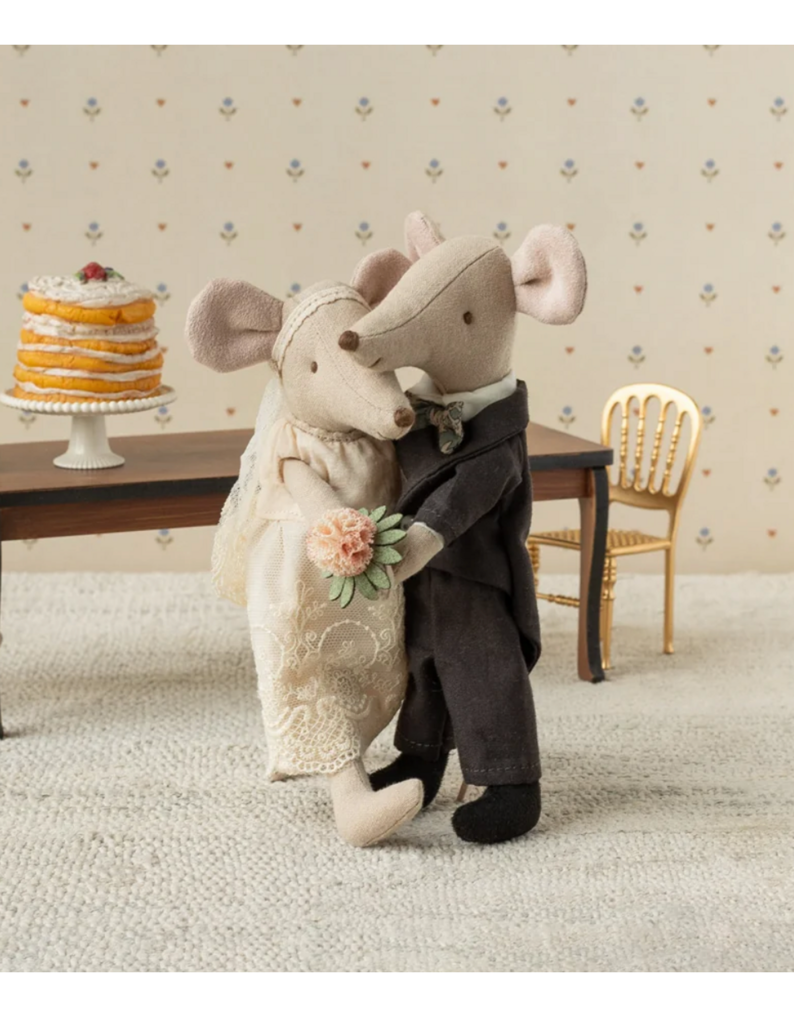 Maileg Wedding mice couple in box Mum and Dad