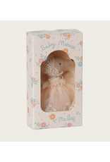 Maileg Baby mouse in gown Powder