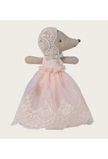 Maileg Baby mouse in gown Powder
