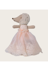 Maileg Baby mouse in gown Powder