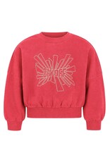 Like Flo Danee Flo girls oversized sweater Red
