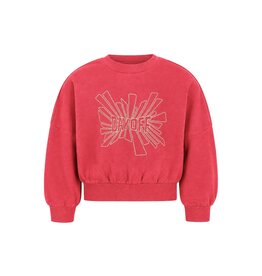 Like Flo Danee Flo girls oversized sweater Red