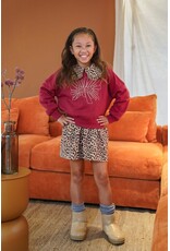 Like Flo Danee Flo girls oversized sweater Red