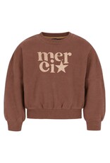 Like Flo Danee Flo girls oversized sweater Choco