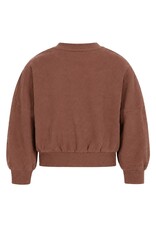 Like Flo Danee Flo girls oversized sweater Choco