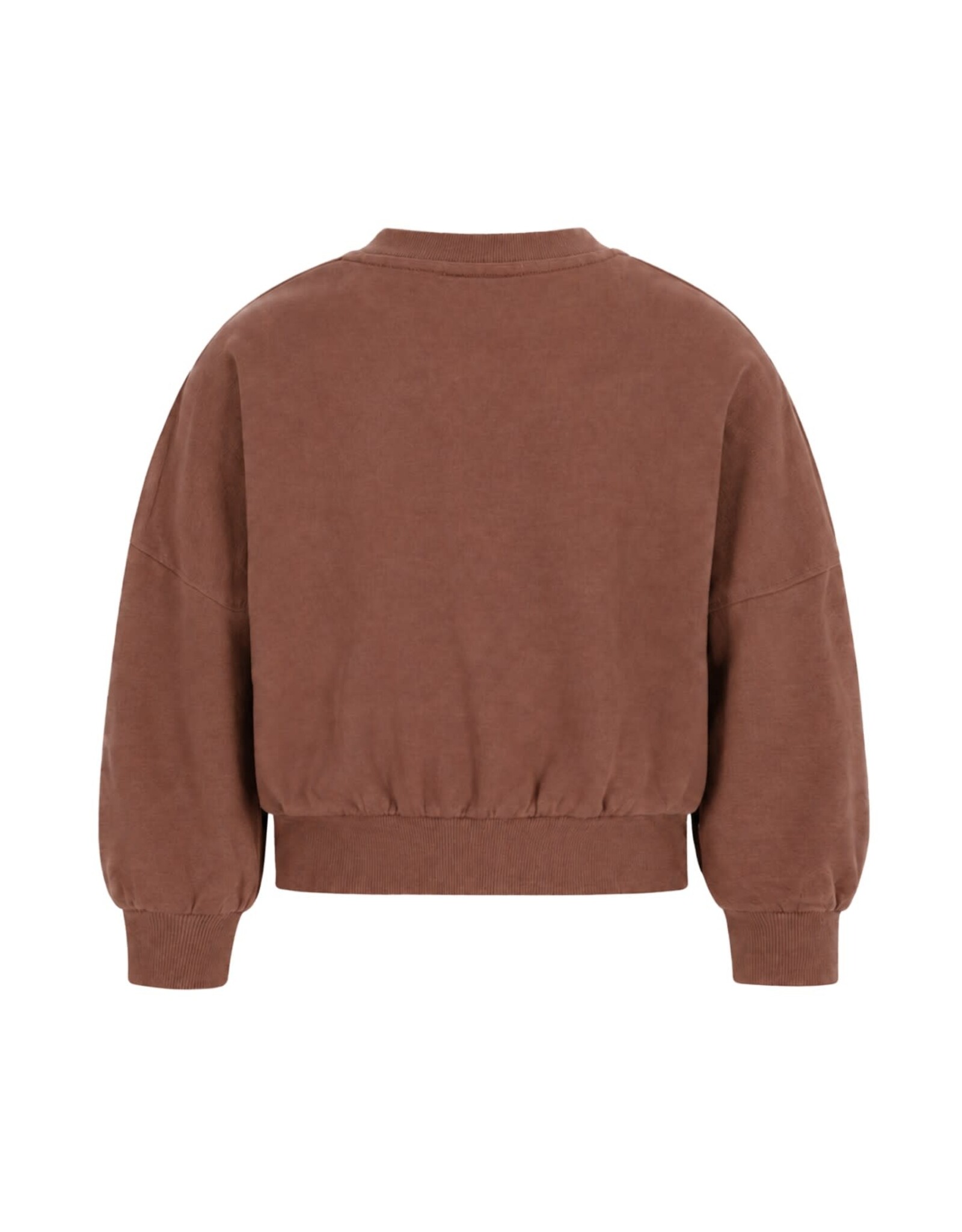 Like Flo Danee Flo girls oversized sweater Choco