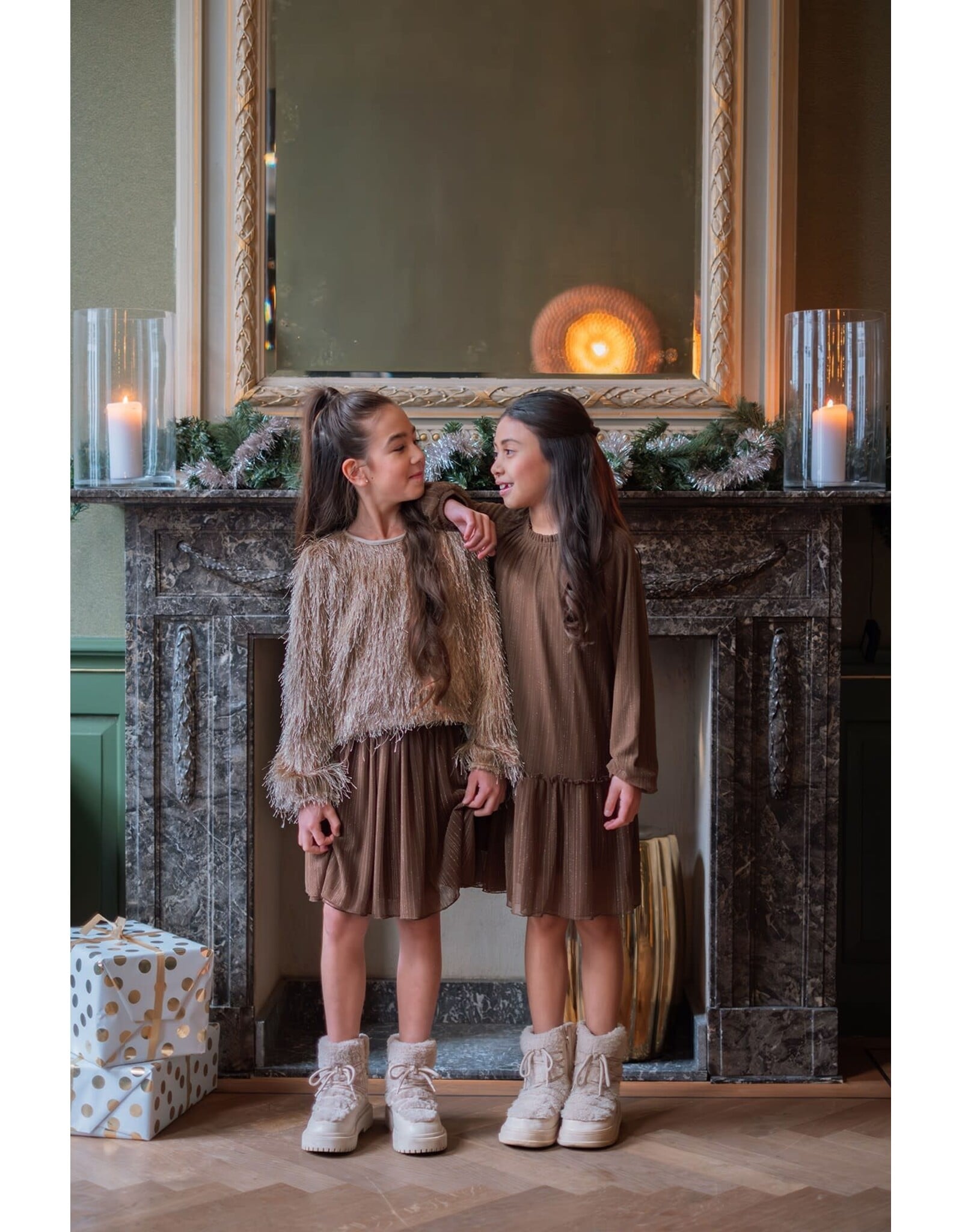 Like Flo Selma Flo girls fancy tule skirt Choco