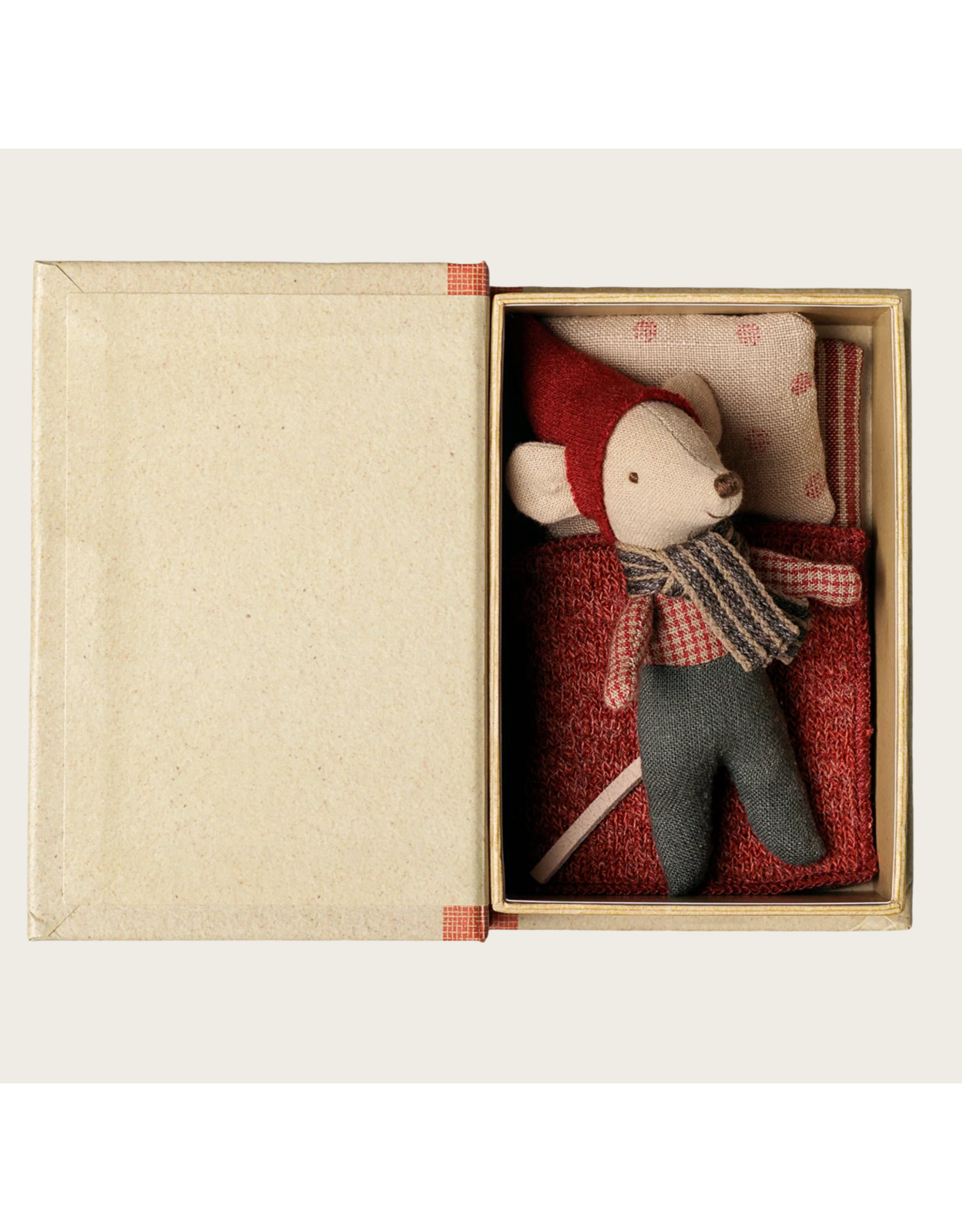 Maileg Christmas mouse Baby in book