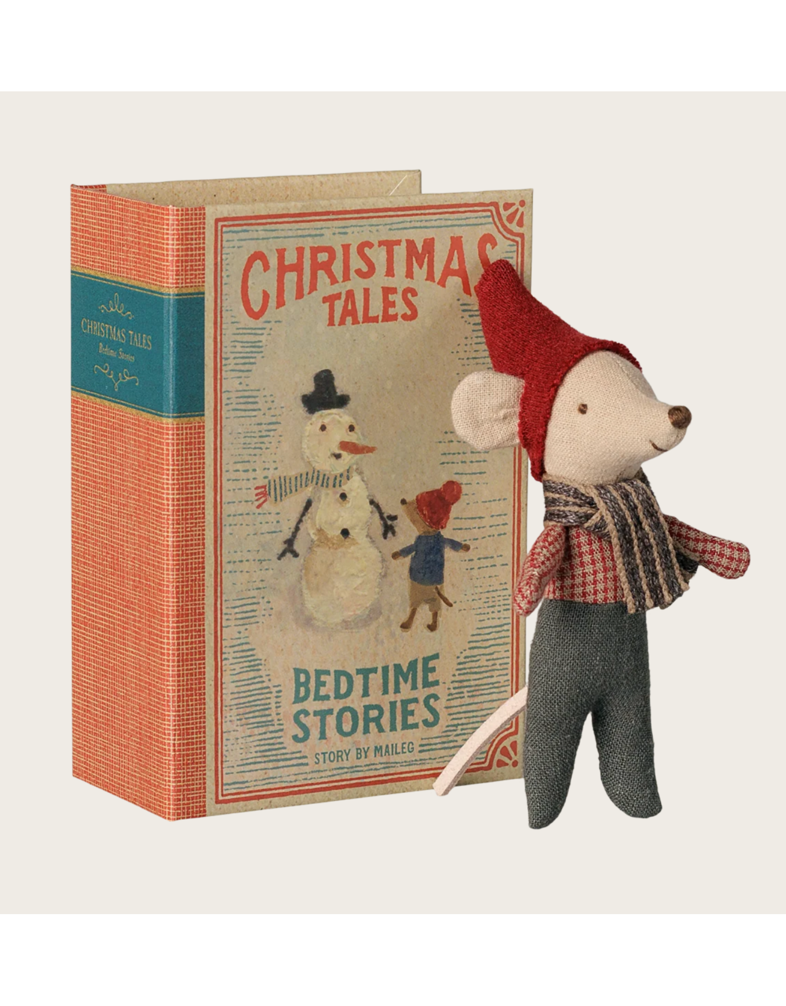 Maileg Christmas mouse Baby in book