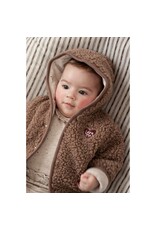 Feetje Bouclé omkeerbaar jasje met capuchon - My Little Love Taupe
