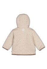 Feetje Bouclé omkeerbaar jasje met capuchon - My Little Love Taupe