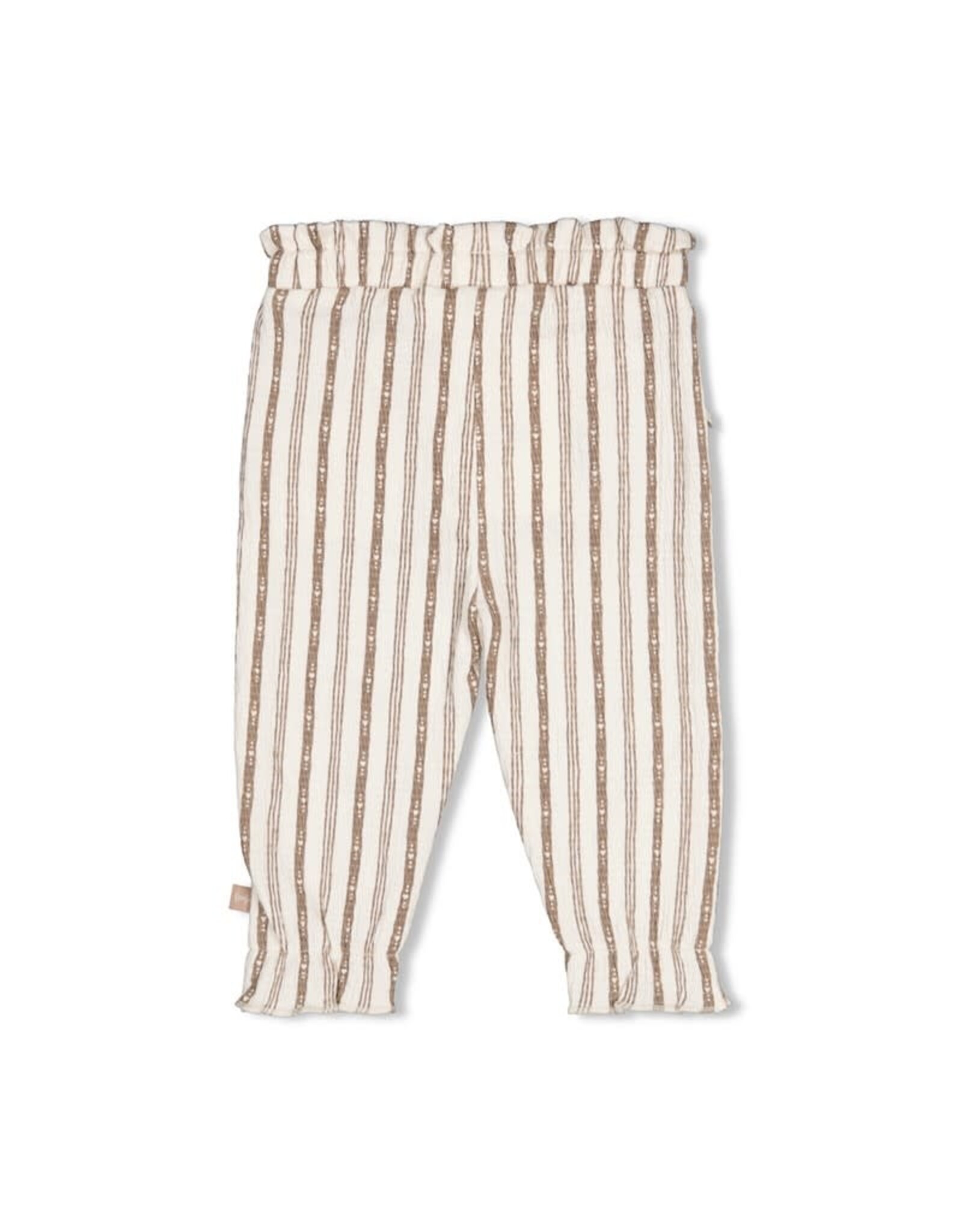Feetje Broek streep - My Little Love Taupe