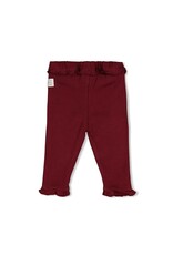 Feetje Legging pointelle rib - My Little Love Bordeaux