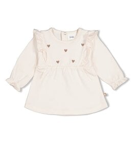 Feetje Longsleeve ruches - My Little Love - Offwhite