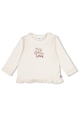 Feetje Longsleeve ruches - My Little Love Offwhite