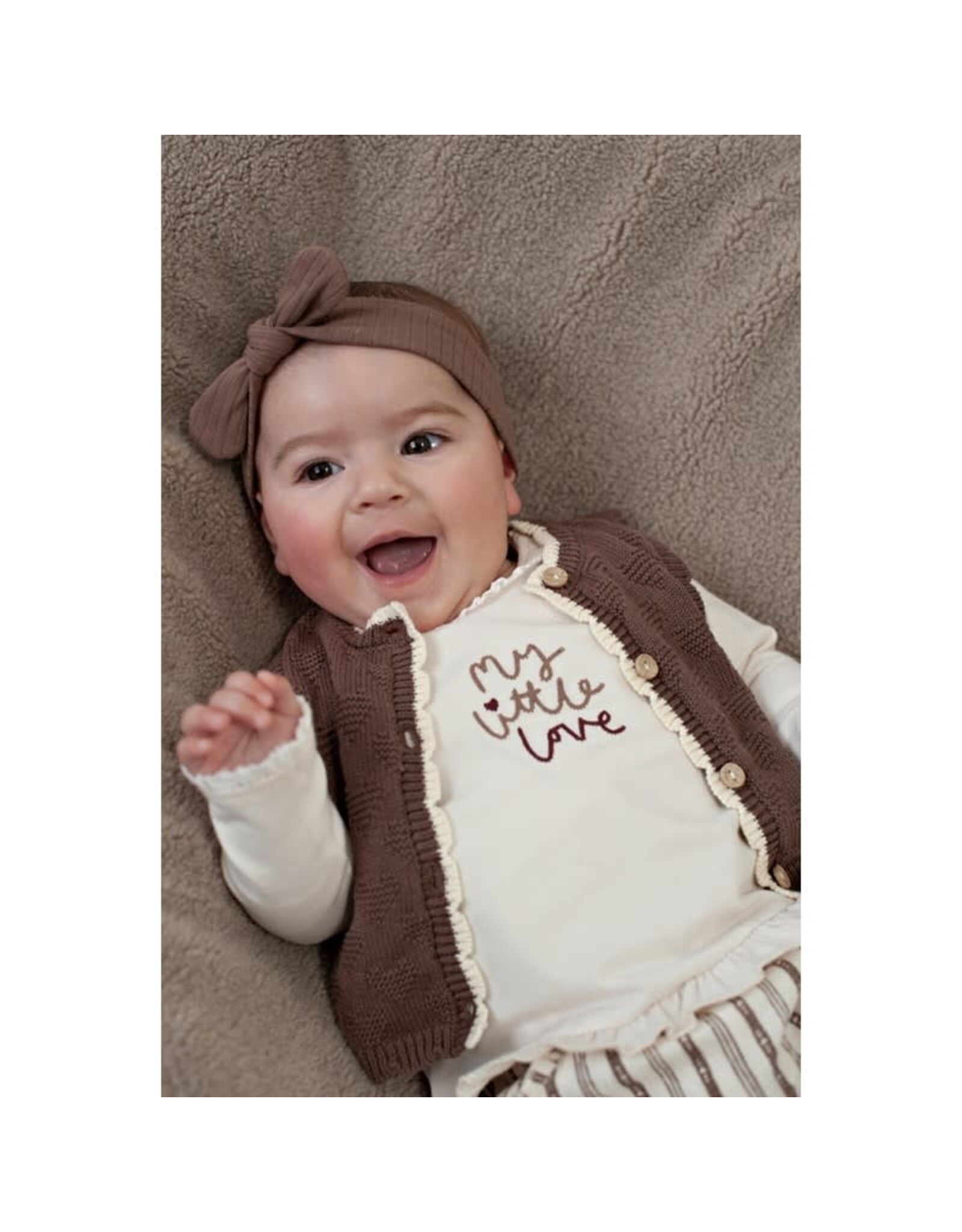 Feetje Longsleeve ruches - My Little Love Offwhite