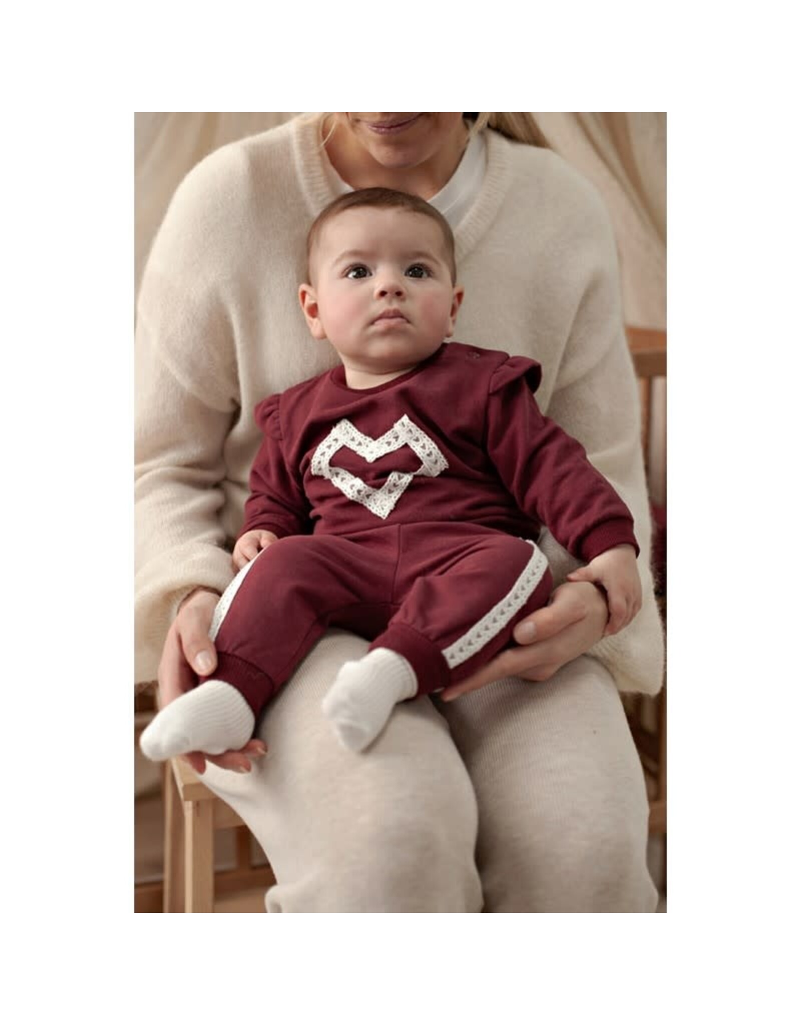 Feetje Sweater relaxed fit - My Little Love Bordeaux