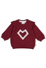 Feetje Sweater relaxed fit - My Little Love Bordeaux