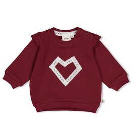 Feetje Sweater relaxed fit - My Little Love Bordeaux