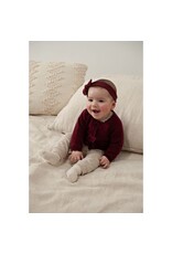 Feetje Vestje gebreid - My Little Love Bordeaux