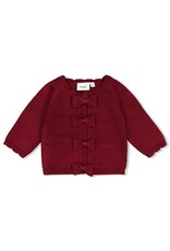 Feetje Vestje gebreid - My Little Love Bordeaux
