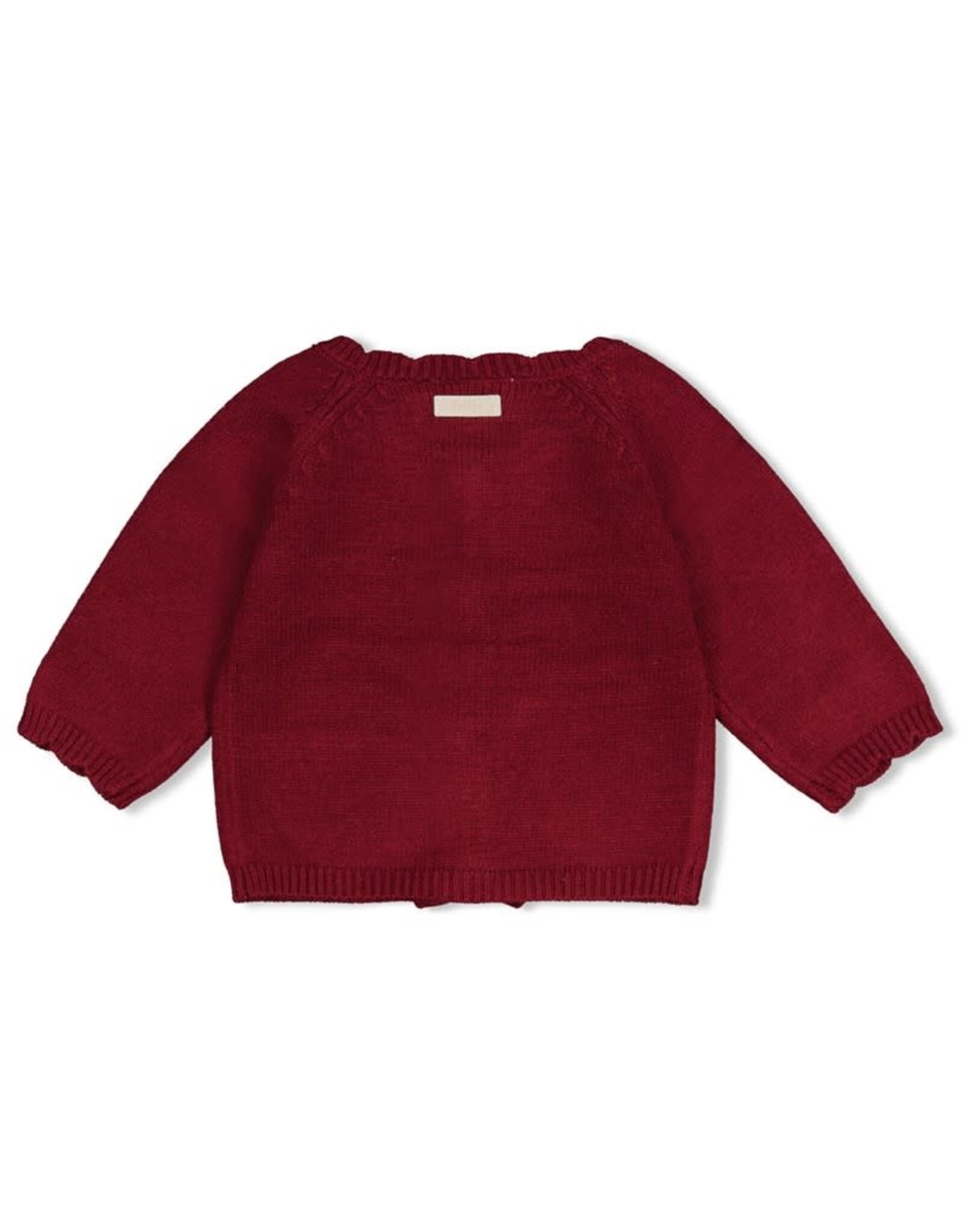 Feetje Vestje gebreid - My Little Love Bordeaux
