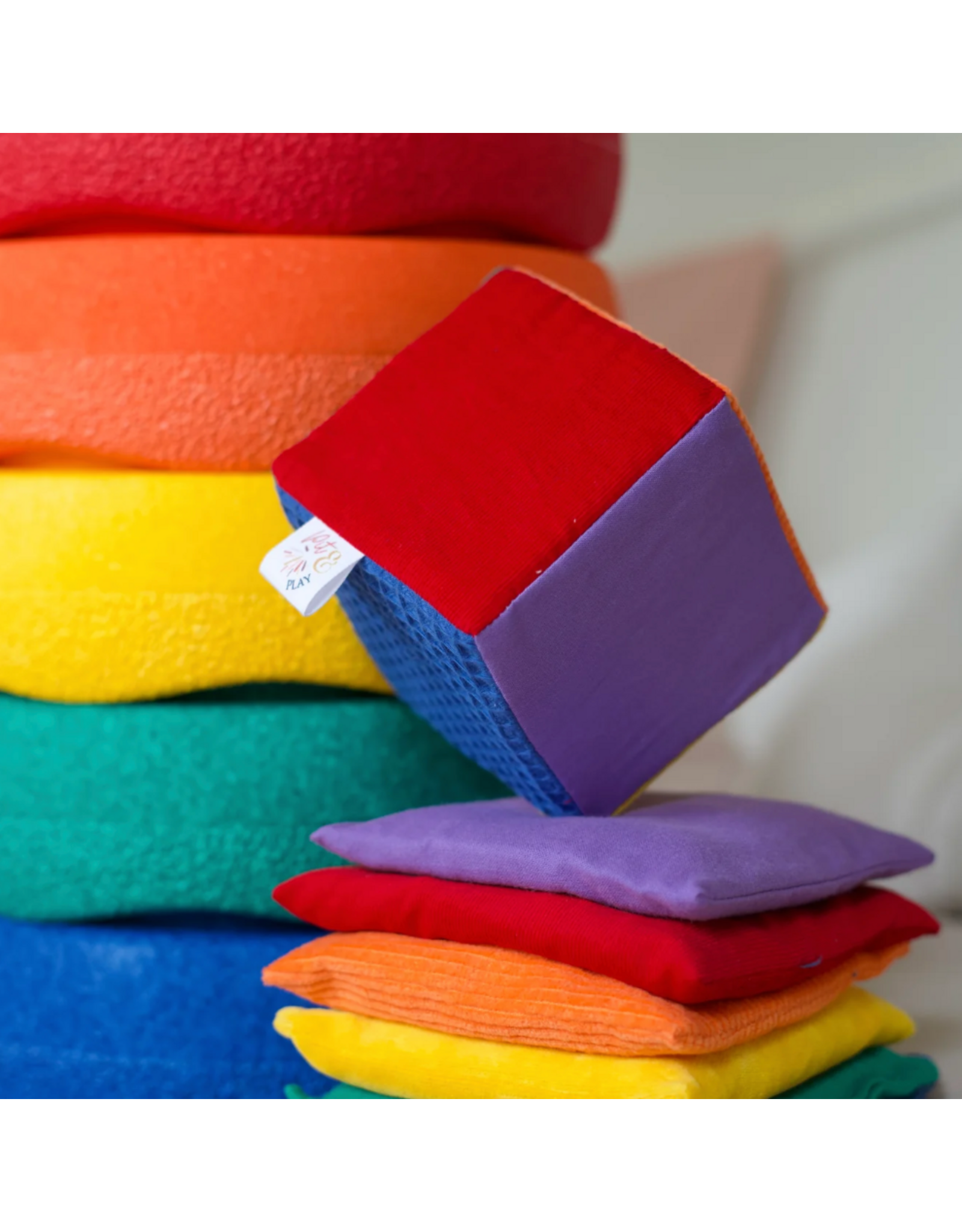 Pit and Play Kleuren dobbelsteen Regenboog
