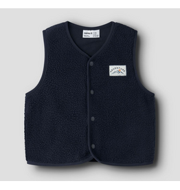 Name it NMMOWE SL NREG TEDDY VEST Navy Blazer